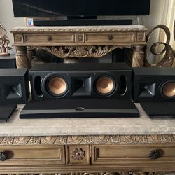 Klipsch Speakers with Wall Mounts