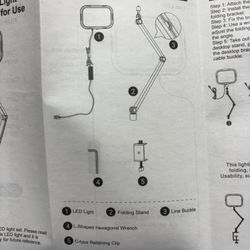 Clamp On Led Desk Light. LED.