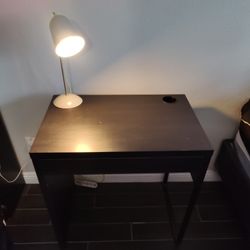 Desk and Desk Lamp