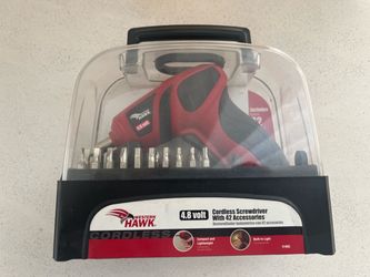 Cordless screwdriver with 42 accessories Cordless screwdriver with 42 accessories