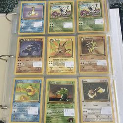 Pokemon Vintage binder First editions, shadowless, team rocket, unliminted hundreds of cards