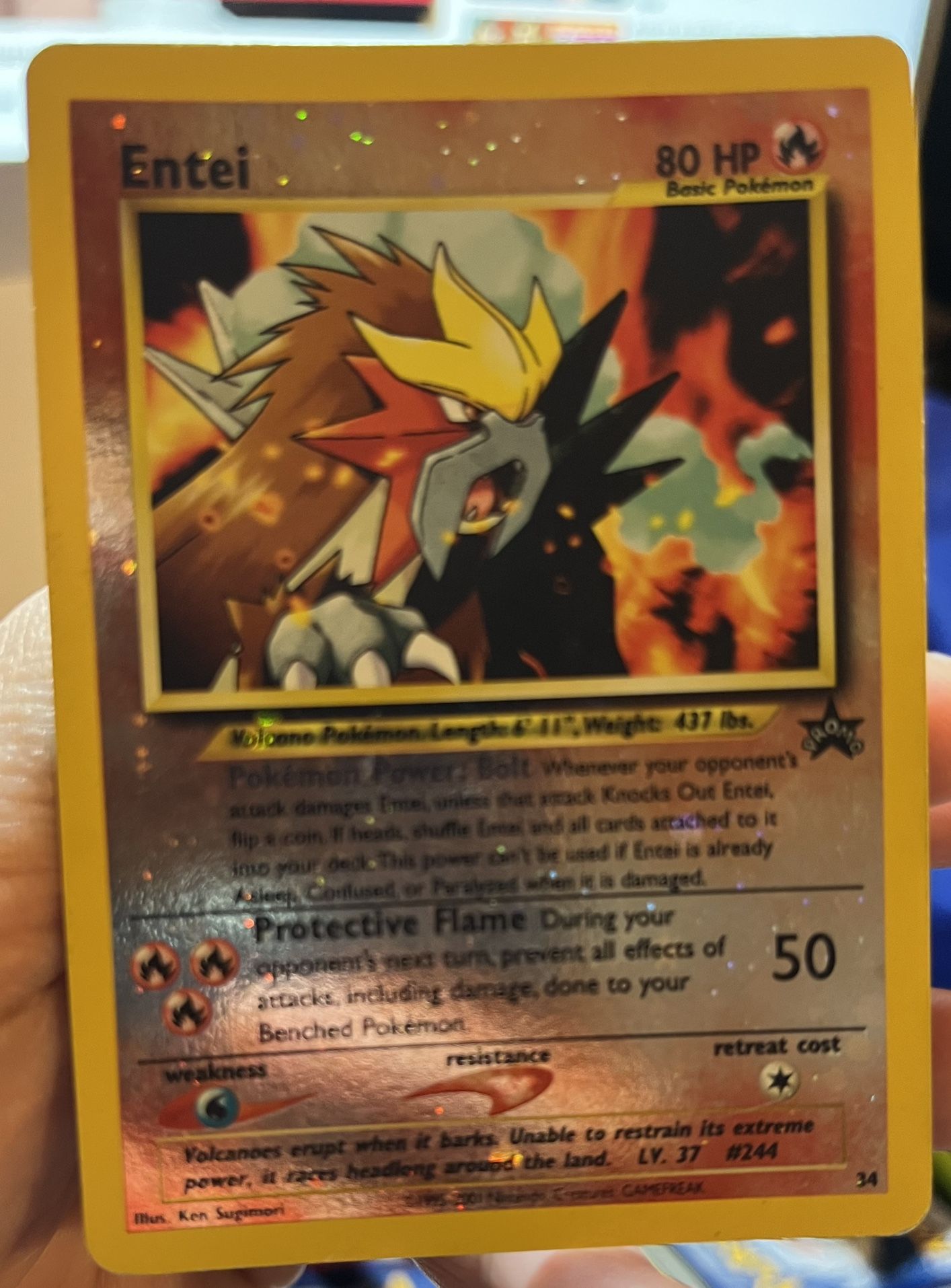 Entei #34 Pokemon Promo Reverse Holo