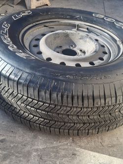 16" rim and tire.