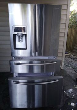 Brand new French door refrigerator
