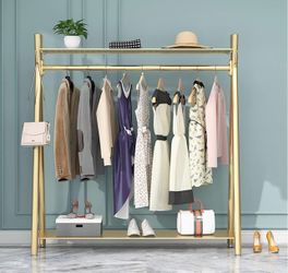Heavy Duty Gold Clothes Rack