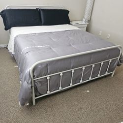 Queen Bedroom Set (No Mattress) And Dinner Table with Chairs