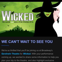 1 Wiked Ticket at The Gershwin