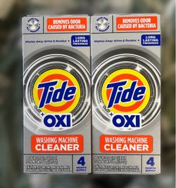 Tide + Oxi Washing Machine Cleaner – 2 Boxes / 8 Pouches