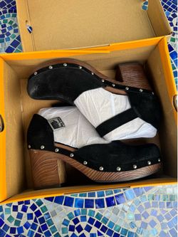 New Korks Evah clogs black suede