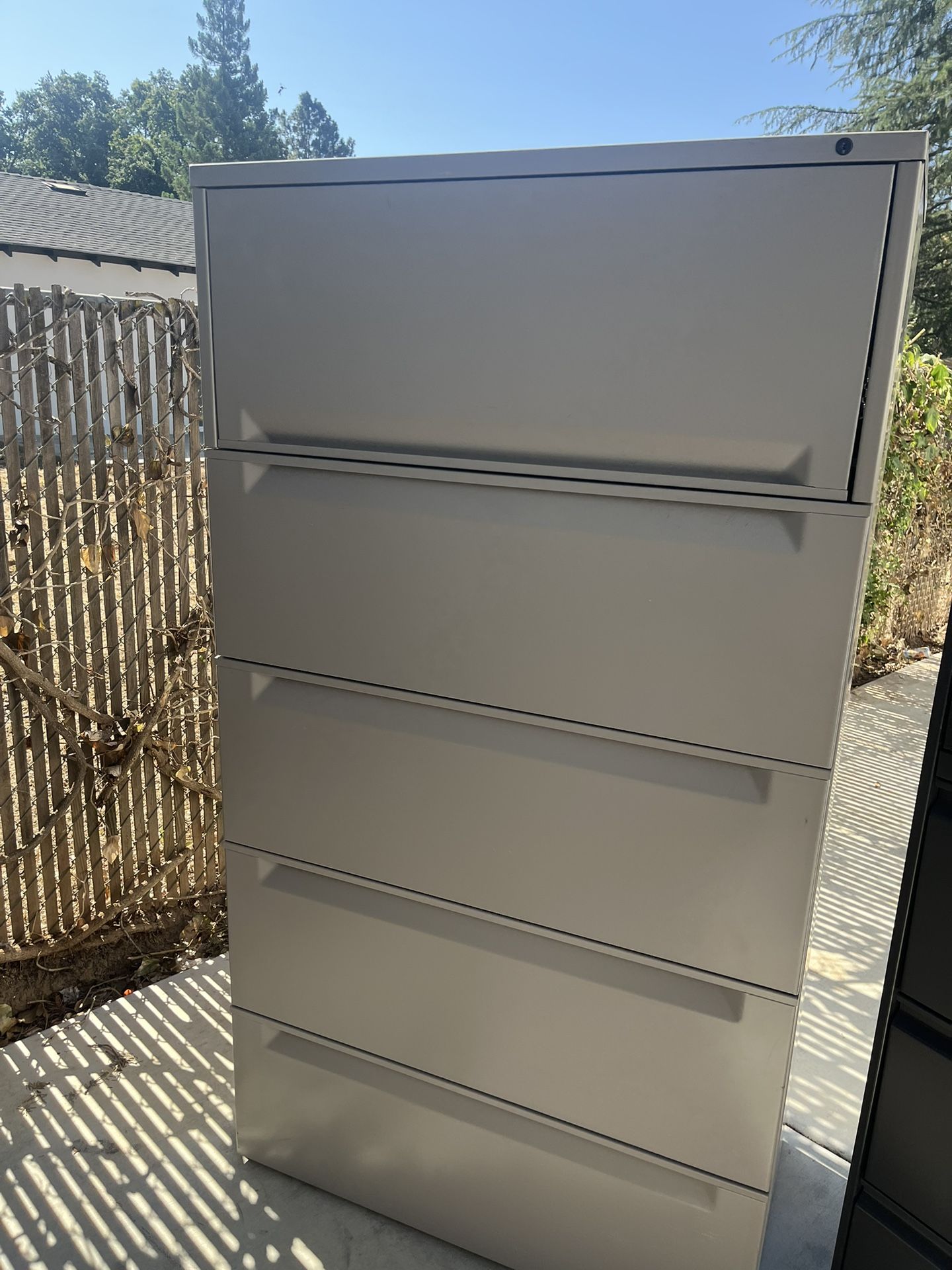 Large Cabinet Files And Chairs