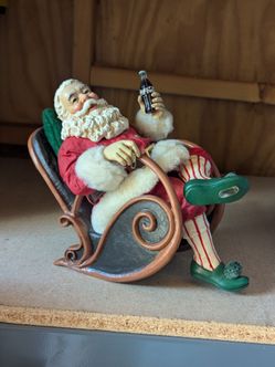 Coca cola Christmas Santa rocking chair