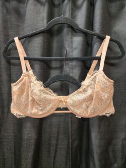 Victoria Secret Gold Rose Laced Bra