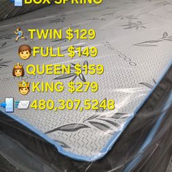 Queen Bed and Box Spring Same Day Deliver 