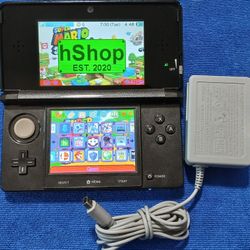 Nintendo 3DS Black With Charger And Games Inside 