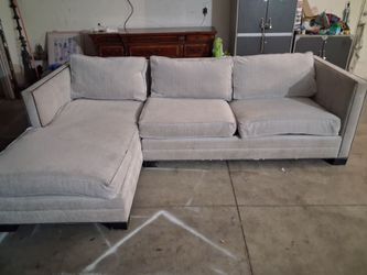 Beige sectional L shaped