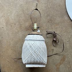 Vintage Wicker Ratan Table Lamp Base