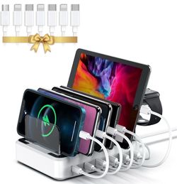 80W PD Charging Station for Multiple Devices 2 PD 20W USB-C Power Delivery
