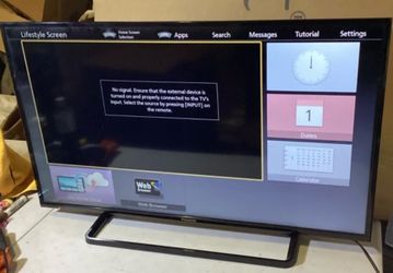 Panasonic  40” TV With Stand No Remote In Excellent Condition