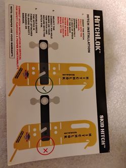 HitchLok skid hitch 5000 tongue weight/20,000 Trailer weight