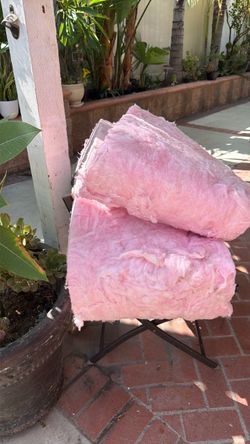 Pink Fiberglass Batt Insulation 2 long pcs