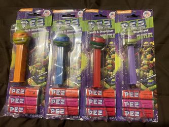 Set Of 4 Teenage Mutant Ninja Turtle Pez Dispensers