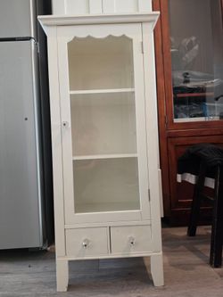 White kids storage cabinet