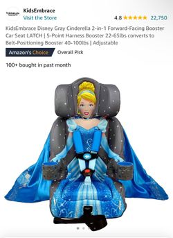 Cinderella 2 In 1 Booster Car Seat for Sale in Denver CO OfferUp