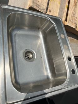 Stainless steel drop in sink 8 inch deep