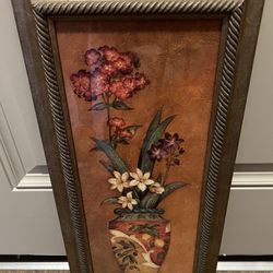 Vase with Flowers Picture (23” tall x 11” wide)