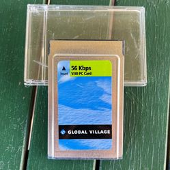 Vintage Global Village Communication 56 Kbps modem PC Card