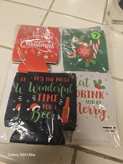 Xmas Can Sleeves 8 pcs