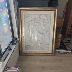 North America Map With Frame