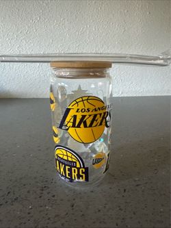 Customize glass, Tumblr Lakers scene with glass straw