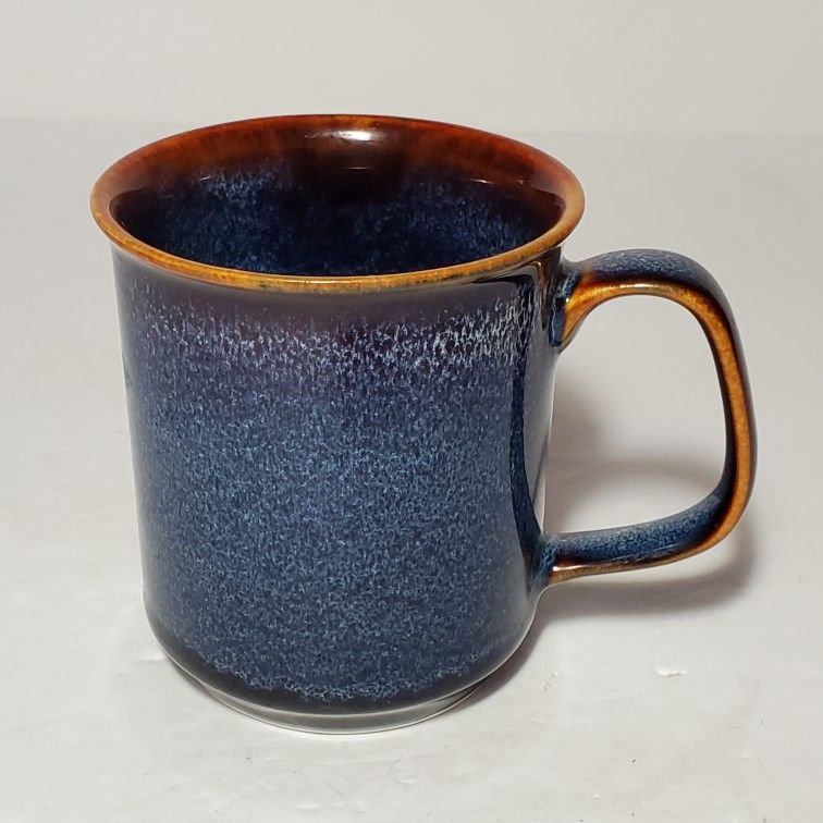 West Elm Mug Ocean Waves Blue Brown