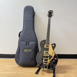 Gretsch G5655TG Bigsby Electric Guitar Black Gold with Martin Case