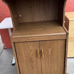 Lea Furniture 2-Drawer Night Stand, 22.5" H x 27.25" W x 16" D, Rolling With Lower Storage, 51.5" H x 25" W x 19.75" D