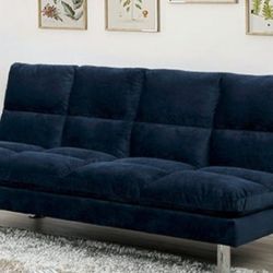 Brand New Navy Blue Futon Sofa Sleeper 