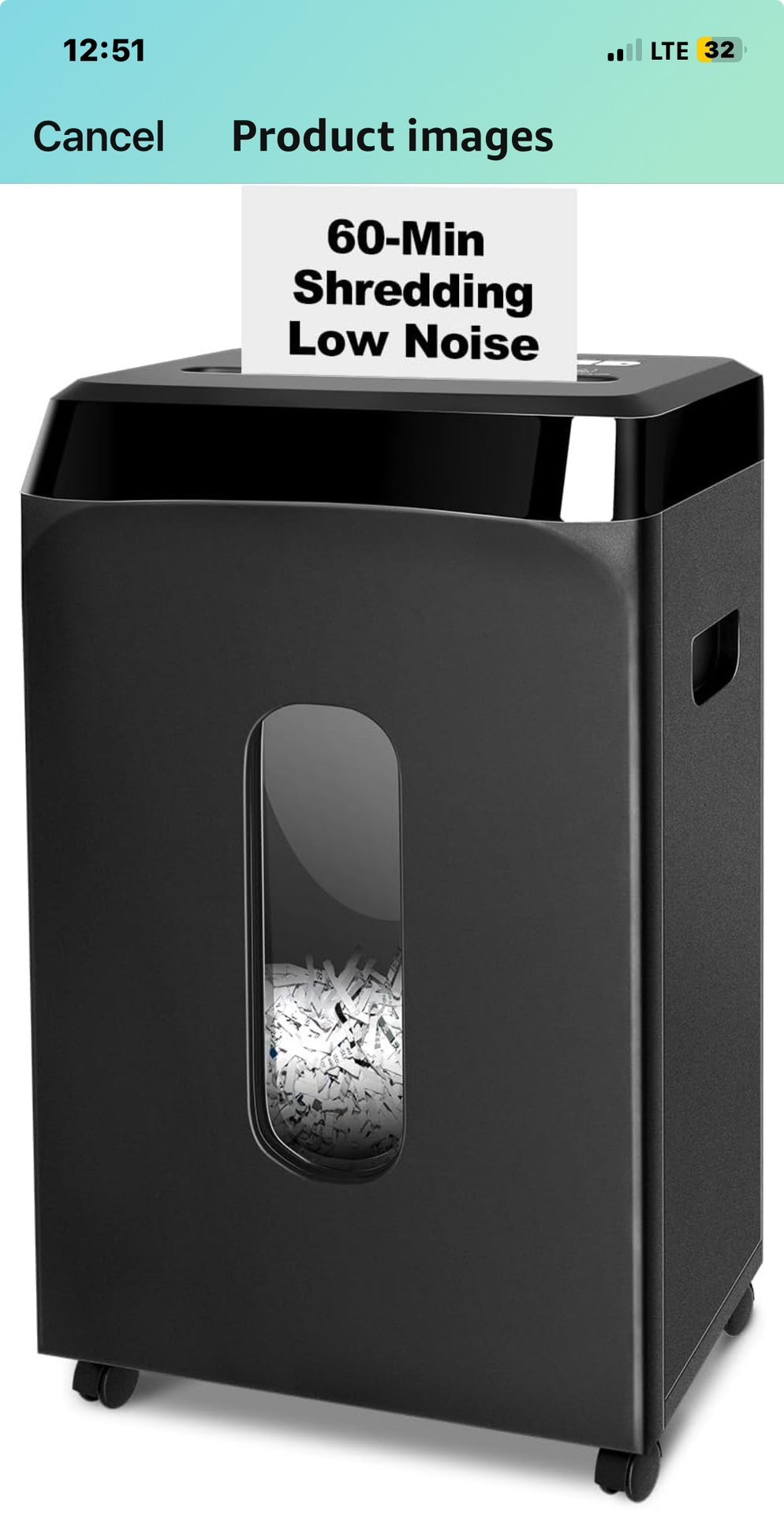 Heavy Duty Paper Shredder
