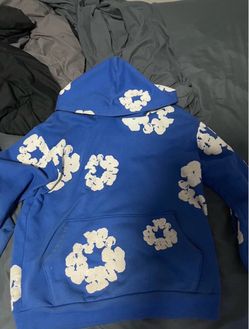 Denim Tears Cotton Wreath Hoodie Blue