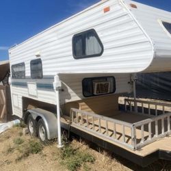 Cab Over Camper RV And Trailer 