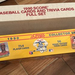 1990 Score Complete Baseball Card Set Sealed