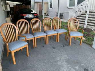 Vendo 6 Sillas 🪑 Tapicería Nueva Casi Nuevas 