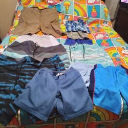 Box Full Of Shorts Boys And Mens Different Sizes 