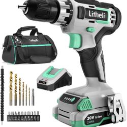  Litheli 20V Cordless Drill Driver（brand New )