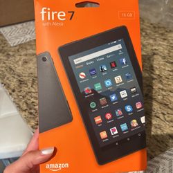 New in box Fire 7 HD with alexa tablet 16GB