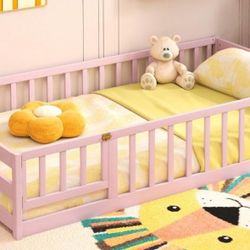 Toddler Floor Bed, Pink