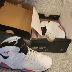 Jordan 7 “White/Infrared” Mens Size 9.5