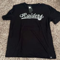 Raiders Cotton T-Shirt, Size Large 