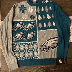 Philadelphia Eagles Christmas Sweater- Large 