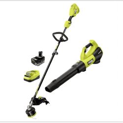 Ryobi Leave Blower And Grass Trimmer Combo
